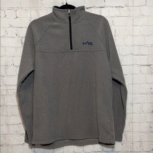 Prana 1/4 Zip Gray Fleece Pullover Men’s Size Medium